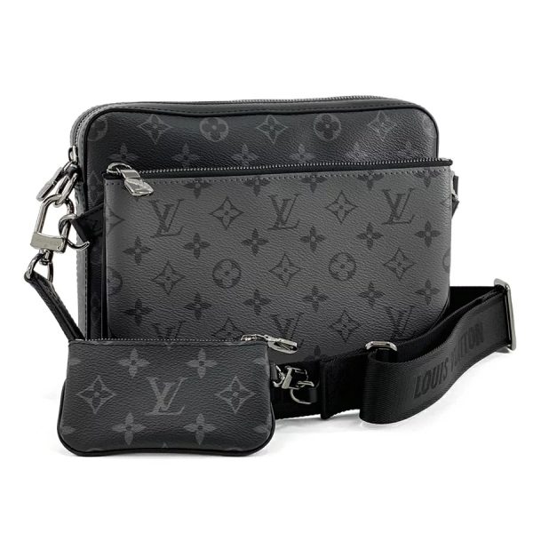 download 3 Louis Vuitton Trio Messenger Monogram Shoulder Bag