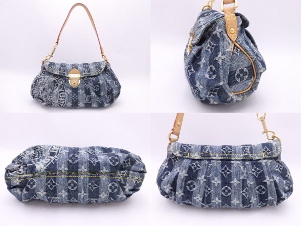 e51357a 1 Louis Vuitton Mini Pleaty Shoulder Bag Monogram Denim