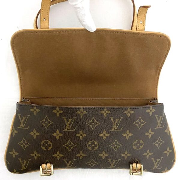 f16858 7 Louis Vuitton Handbag Marrell Brown Monogram Canvas