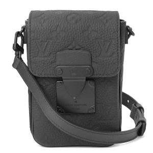 glvm81524 1 Louis Vuitton Crossbody Bag Taurillon Rift Black