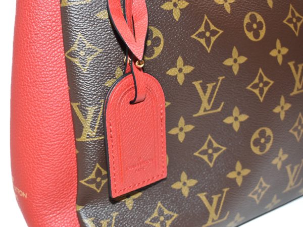 imgrc0077096272 Louis Vuitton Surene MM Monogram Cerise Red Canvas Tote Bag