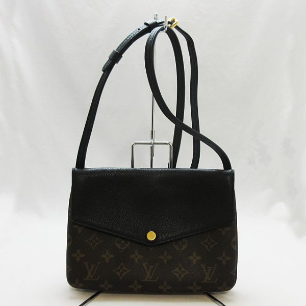 imgrc0099372160 Louis Vuitton Monogram Twice Shoulder Bag Grained Leather