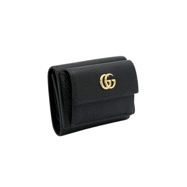 imgrc0169702608 Gucci Trifold Wallet Petit Marmont Black Leather