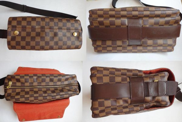 lv81 5215 18 Louis Vuitton Damier Naviglio Diagonal Shoulder Bag