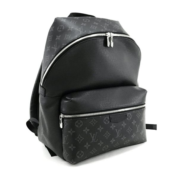 m30230 01 Louis Vuitton Rucksack Discovery Monogram Eclipse Taiga Storage Bag