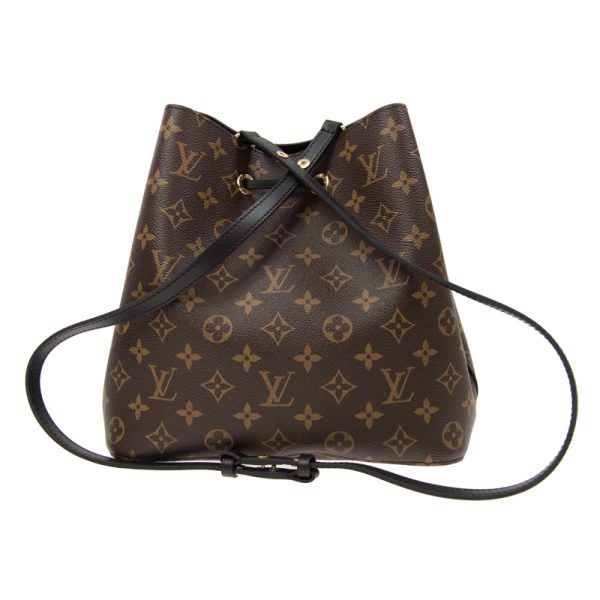 m44020 3 Louis Vuitton Shoulder Bag Neonoe Leather Monogram Black