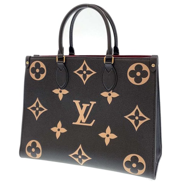 m45495 01 Louis Vuitton Monogram Implant On The Go MM Tote Bag