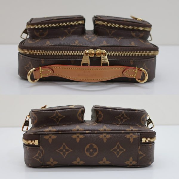 t2303 05 001590nt 03 Louis Vuitton Utility Crossbody Shoulder Bag Monogram Brown 2Way