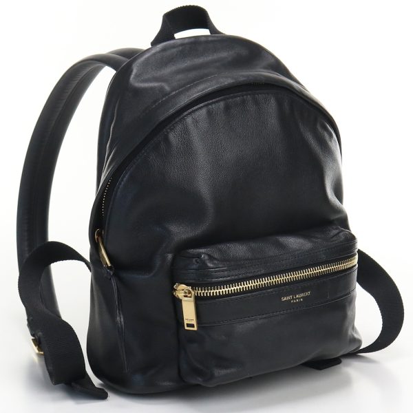 usdsl54961011001 Saint Laurent Backpack Rucksack Leather Black