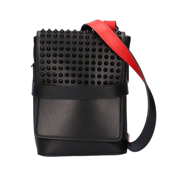 1 Christian Louboutin Shoulder Bag Leather Black