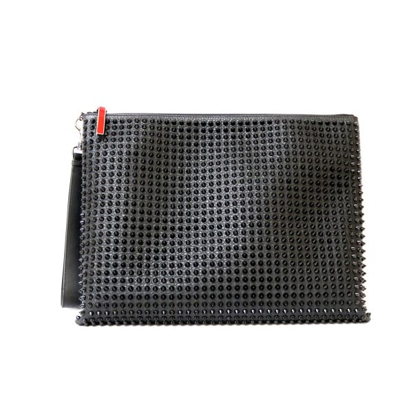 1 Christian Louboutin Clutch Bag Leather Black