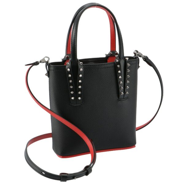 1 Christian Louboutin Shoulder Bag Cabata Mini Bag Tote Bag Black