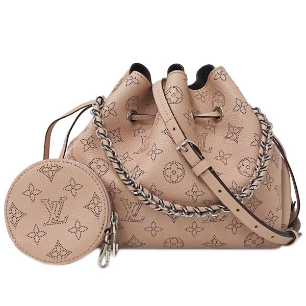 1 Louis Vuitton Girolata Monogram Mahina Shoulder Bag Pink