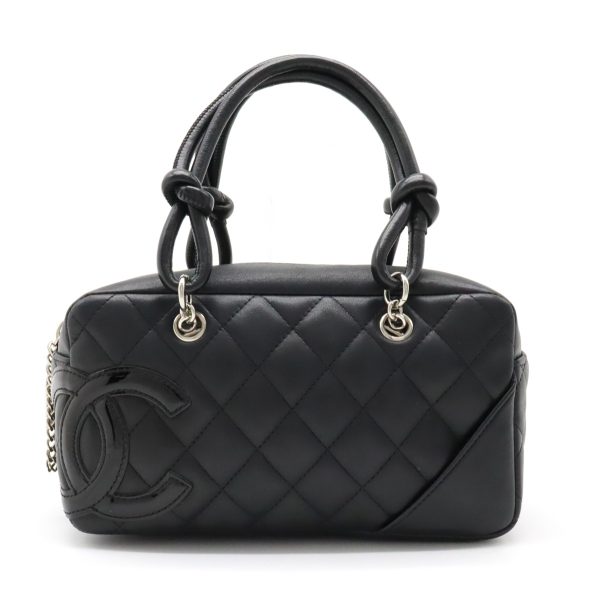 1 Chanel Cambon Line Mini Bowling Handbag