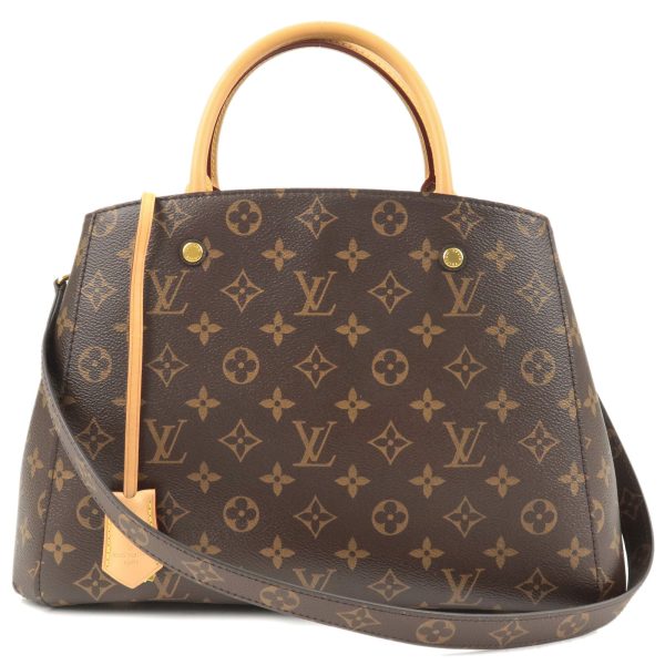 1 Louis Vuitton Monogram Montaigne MM 2WAY Bag Handbag Shoulder Bag