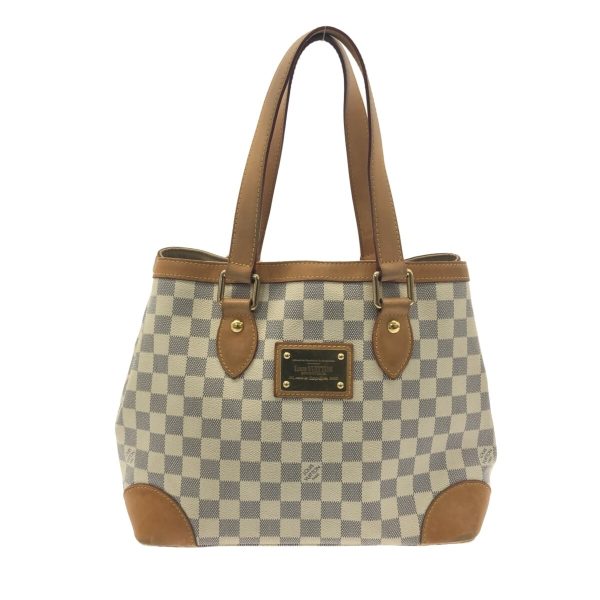 1 Louis Vuitton Hampstead PM Tote Bag Azure Damier Canvas