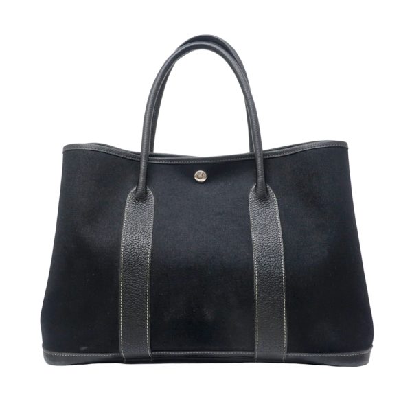 1 Hermes Garden Party PM Handbag Black