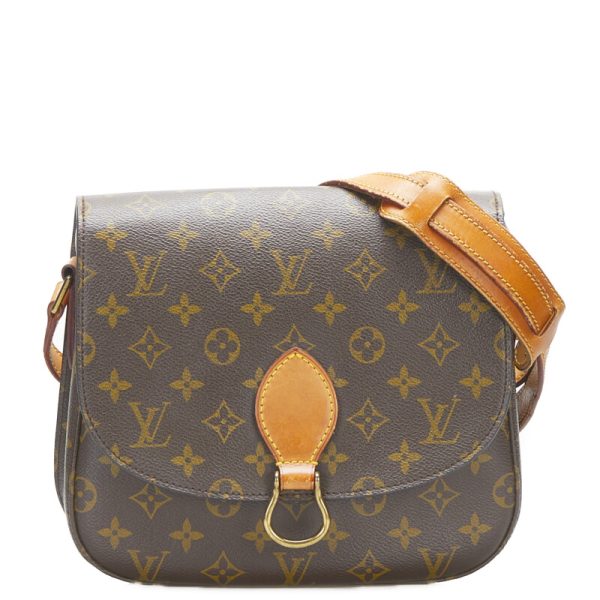 1 Louis Vuitton Monogram Sun Crew GM Shoulder Bag Brown Leather