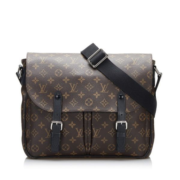 1 Louis Vuitton Monogram Macassar Christopher Messenger Crossbody Bag