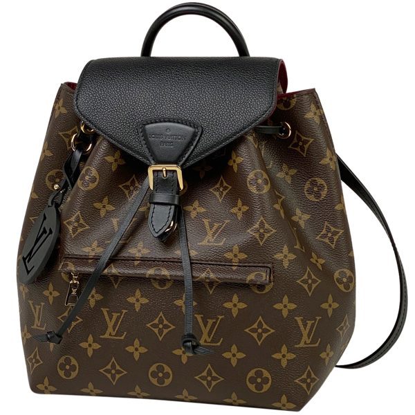 1 Louis Vuitton Montsouris PM Backpack Daypack Rucksack Monogram Brown