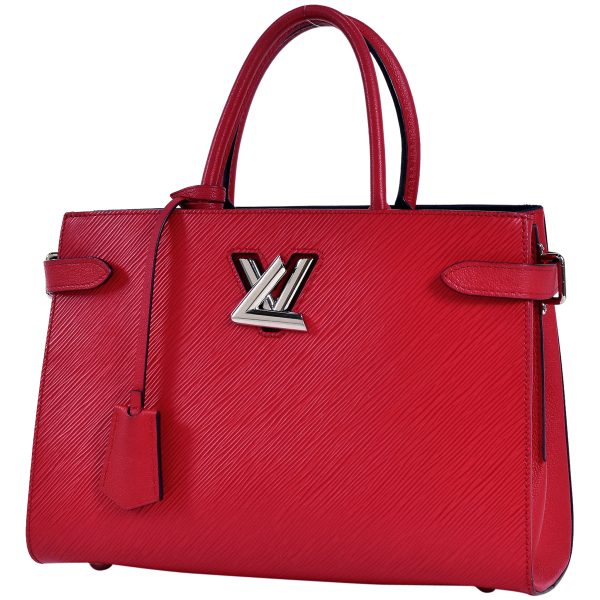 1 Louis Vuitton Twist 2way Shoulder Bag Tote Bag Epi Coquelicot