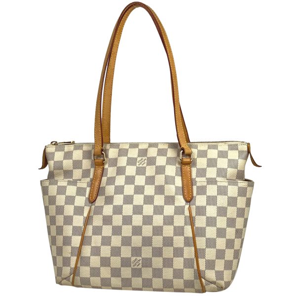 1 Louis Vuitton Totally PM Shoulder Bag Damier Azur White