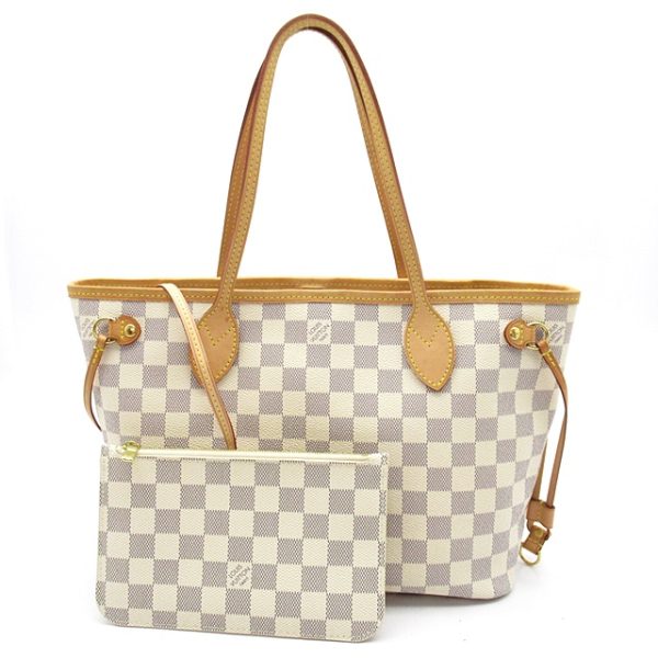 1 Louis Vuitton Neverfull PM Damier Azur Ladies Tote Bag