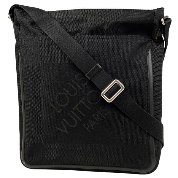 1 Louis Vuitton Compagnon Shoulder Bag Diagonal Damier Jean Noir