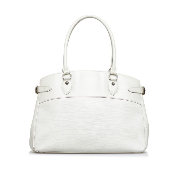 1 Louis Vuitton Epi Passy GM Tote Bag Yvoire White Leather