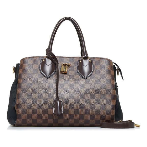 1 Louis Vuitton Damier Ebene Normandy Shoulder Bag Black