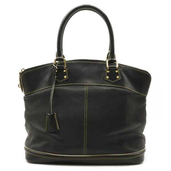 1 Louis Vuitton Suhari Lockit GM Shoulder Bag Leather Noir Black Black Gold Hardware