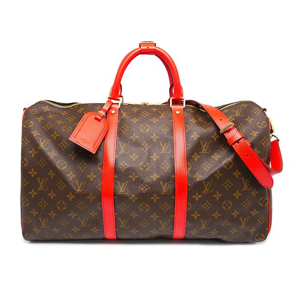 1 Louis Vuitton Keepall Bandouliere 50 Monogram Red