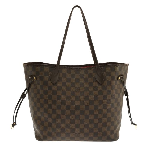 1 Louis Vuitton Neverfull MM Tote Bag Ebene Damier Canvas