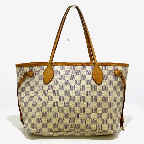 1 Louis Vuitton Neverfull PM Tote Bag Azure Damier Canvas