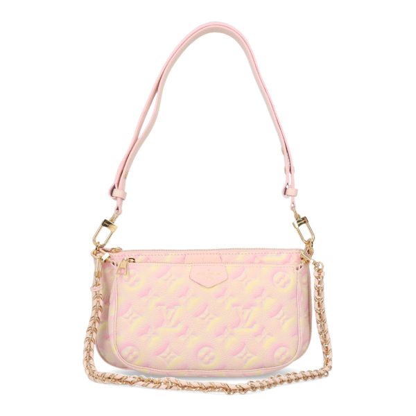 1 Louis Vuitton Multi Pochette Shoulder Bag Pink