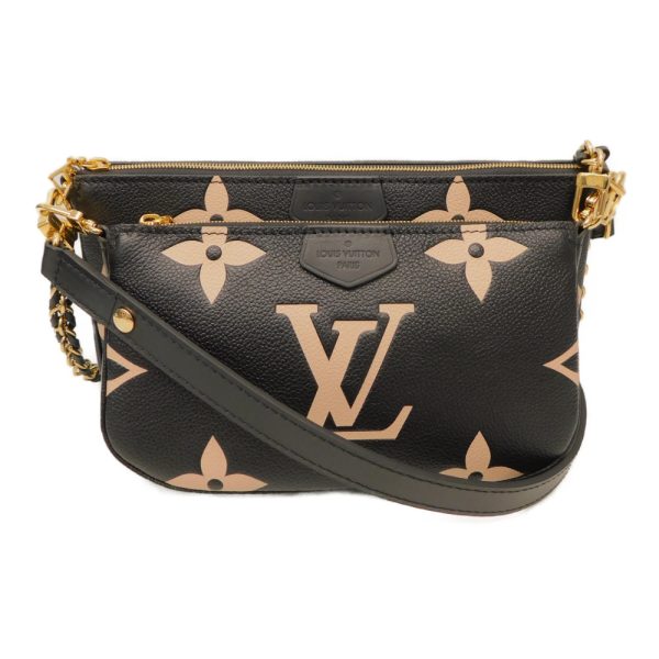 1 Louis Vuitton Multi Pochette Accessoire Monogram Emplant Black