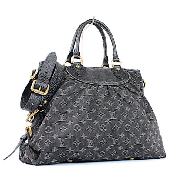 binary comment Louis Vuitton Monogram Denim Black Neocabby 2way Tote Bag