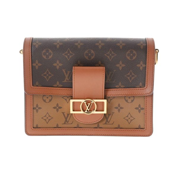 1 Louis Vuitton Monogram Reverse Dauphine MM Brown