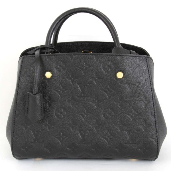 1 Louis Vuitton Montaigne BB Handbag Monogram Empreinte Noir