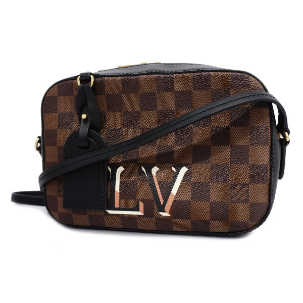 1 Louis Vuitton Shoulder Bag Damier Ebene Santa Monica Noir Black