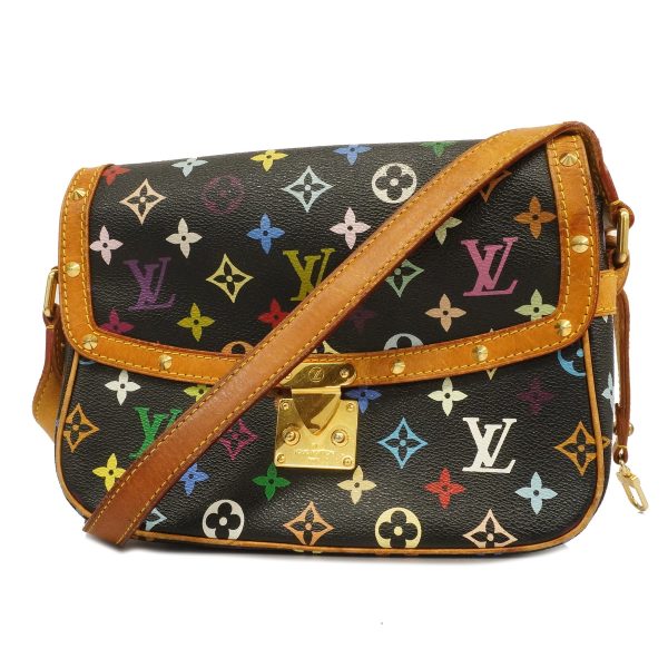 1 Louis Vuitton Shoulder Bag Monogram Multicolor Sologne Noir