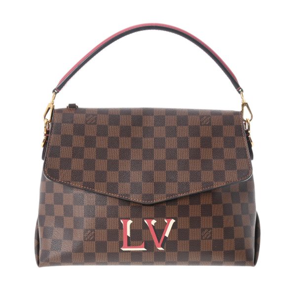 1 Louis Vuitton Damier Bobour MM Scarlet Damier Canvas 2way Bag A Rank