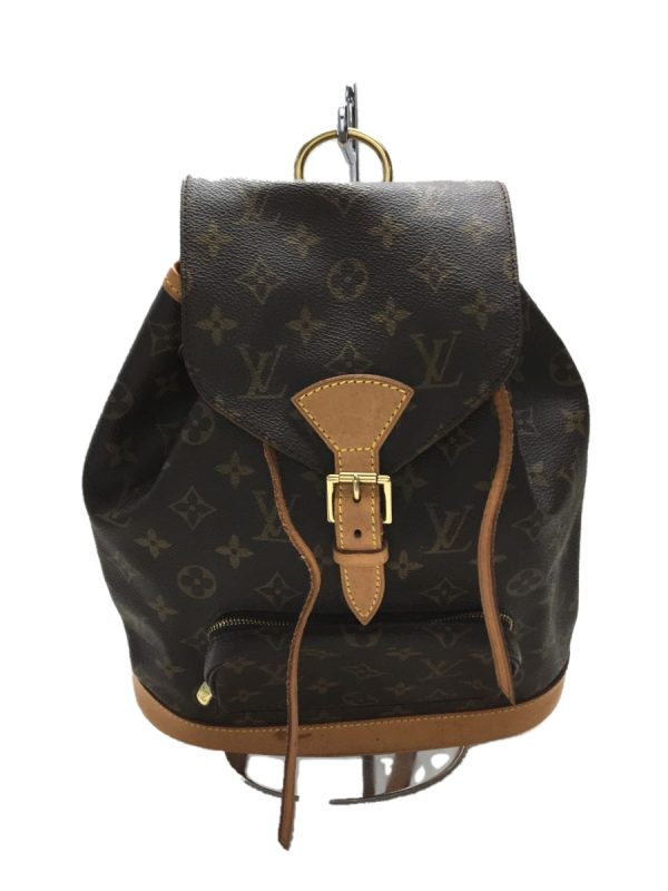 1 Louis Vuitton Backpack Montsouris MM Monogram PVC Brown