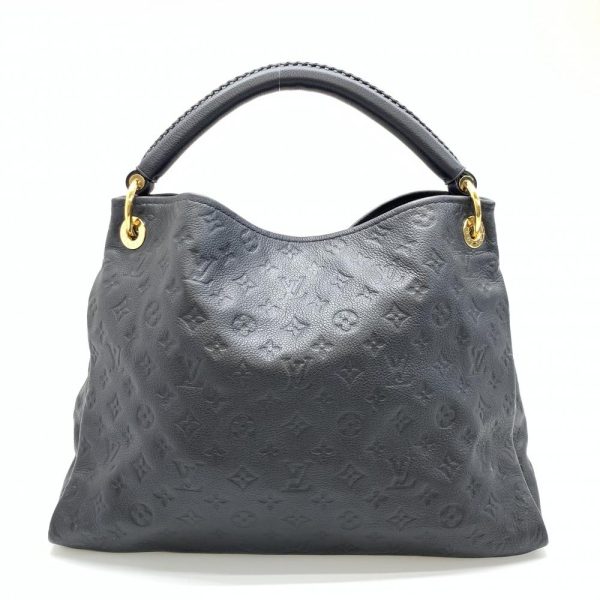 1 Louis Vuitton Artsy MM Monogram Implant Navy Blue Anfini Hobo Bag