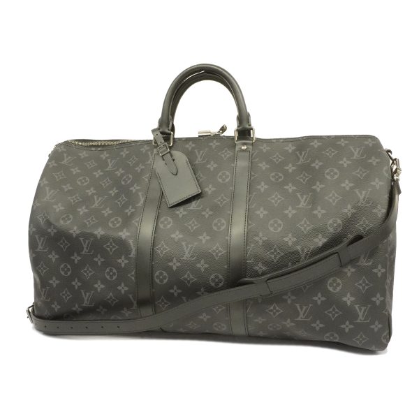 1 Louis Vuitton Boston Bag Monogram Eclipse Keepall Bandouliere 55