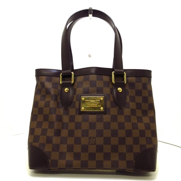 1 Louis Vuitton Hampstead PM Handbag Ebene Damier Canvas