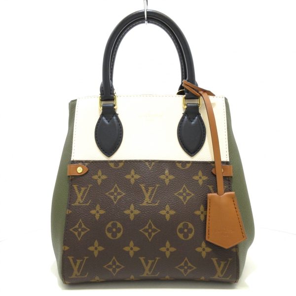 1 Louis Vuitton Fold PM Tote Bag Claim X Khaki X Noir Monogram Canvas