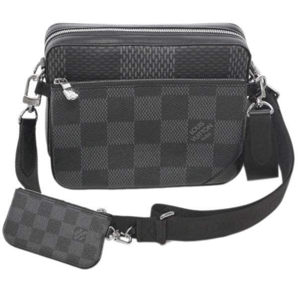 1 Louis Vuitton Damier Graphite 3D Messenger Shoulder Crossbody Bag