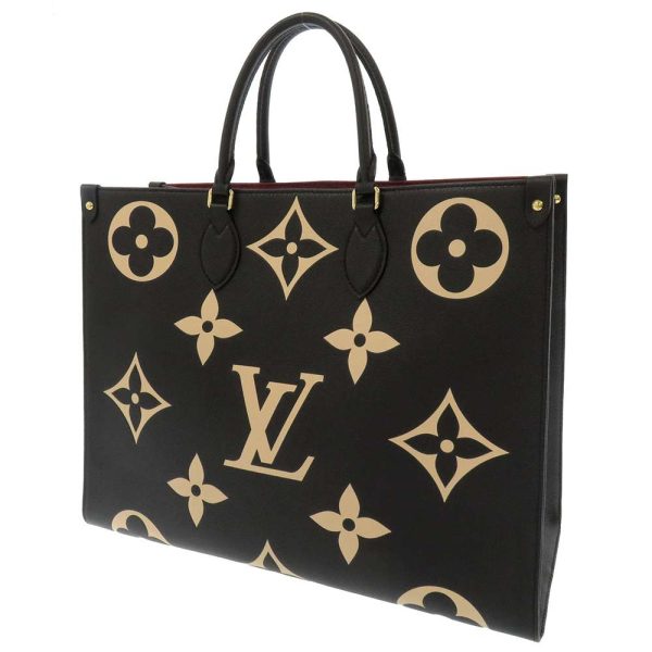 1 Louis Vuitton On The Go GM Monogram Emplant Empreinte BiColor Black