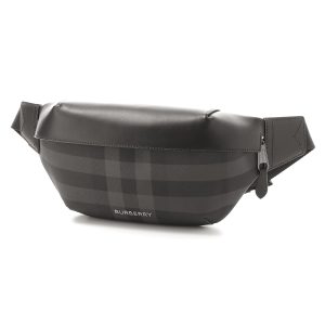 1 Burberry Body Bag Bum Bag Gray Charcoal Sonny